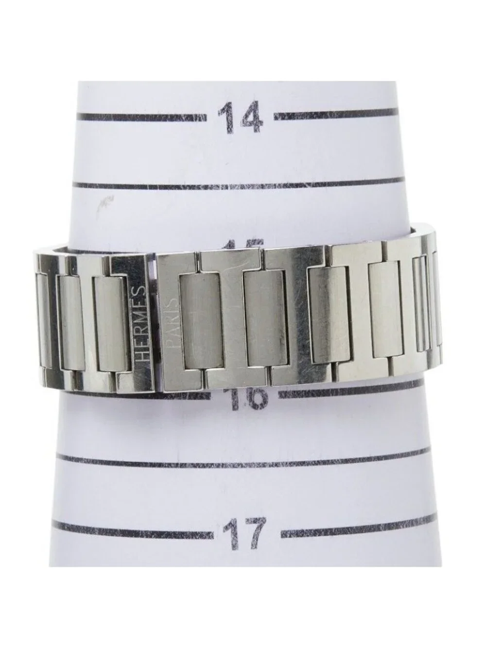 Hermes Nomade Auto Quartz Watch Gray Silver Stainless Steel